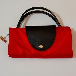 Plastic Red Shopping Bag No Bags No Problem Fancy Folded Bag